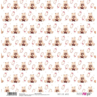 Papers For You Baby Girl World Canvas Scrap Pack (8pcs) (PFY-3472)